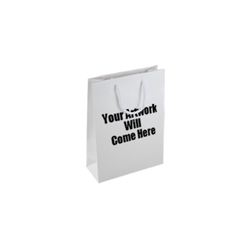 Extra Small Tiny Matt Laminated Rope Handle Paper Bags-11x15x7cm